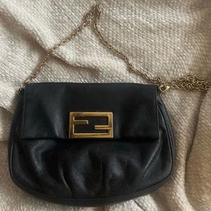 Vintage Fendi Leather Cross Body